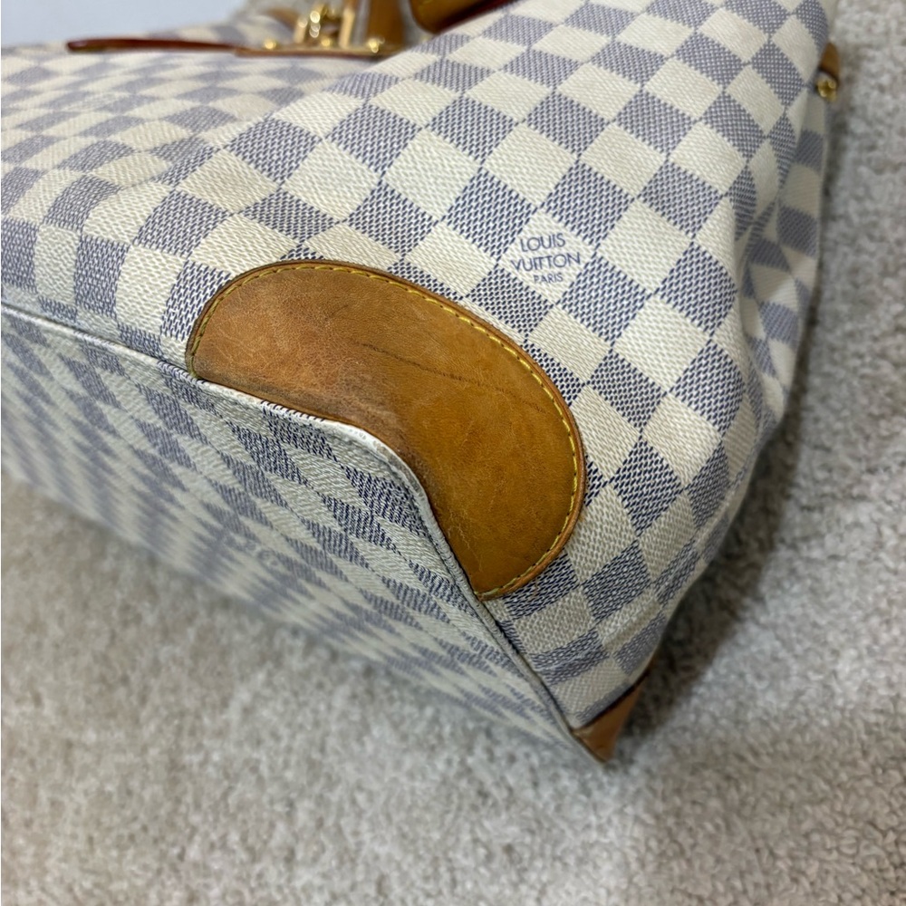 Louis Vuitton Hampstead MM tote bag in Damier Azur - AUTHENTIC - Picture 9 of 15
